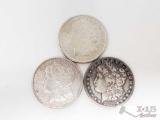 Two 1921-S and 1883-S Morgan Silver Dollars