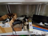 Oil Pressure Gauge, Flash Lights, Weller Soldering Gun, Battery Analizer and More