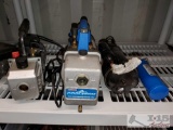 Cooltech Vacuum Pump, World Series Filter Drier, and US General Vacuum Pump