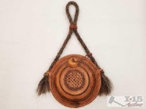 Leather Wrapped Canteen with Braided Horse Hair Strap