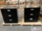 2 Sandusky 3 drawer file cabinets