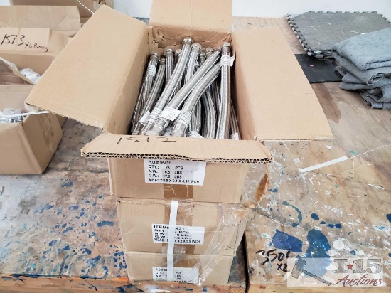 Approx. 75 18" Water Heater Stainless steel connectors