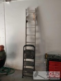 9ft Extending Ladder & 3 Step Stool