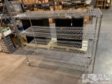 Rolling Wire Rack Shelving Unit