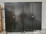 Two Large ULine Metal Cabinets