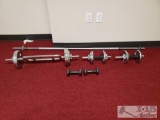 Barbell, Curl Bar and Dumbbells