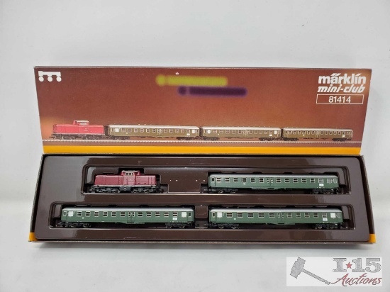 Marklin Mini-Club Z Scale 4 Piece Train Set - 81414