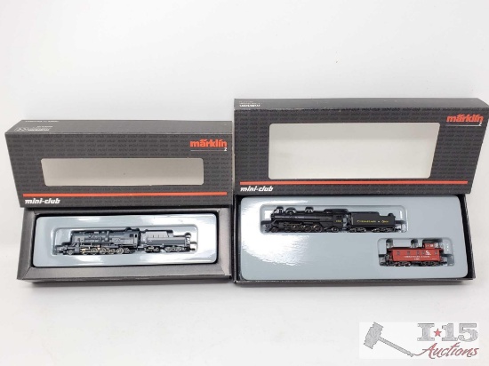 Marklin Mini-Club Z Scale Locomotive Set and C & O Locomotive and Caboose Set - 88812, 88040