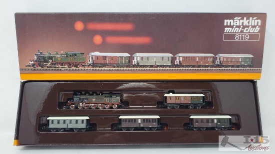 Marklin Mini-Club Z Scale Prussian Steam Passenger- 8119