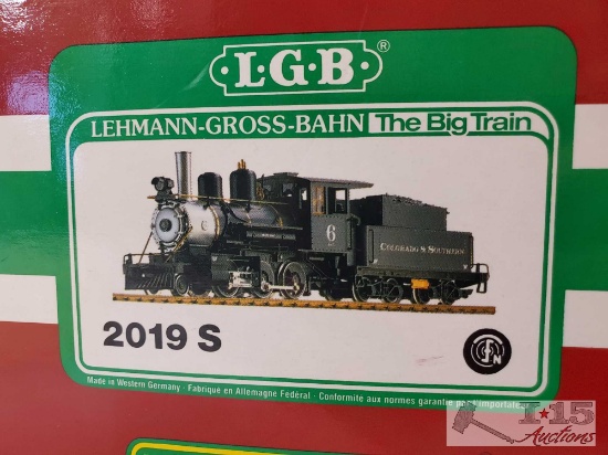 LGB Lehmann G Scale 2-6-0 C&S Steam Mogul Locomotive & Tender- 2019s |  Online Auctions | Proxibid