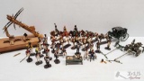 Assorted Historex Marque Depose Soldiers, Horses and Carriages