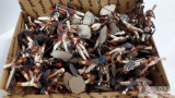Box of Historex Plastic Painted Figurines