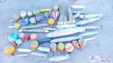 Assorted Paper Model Blimps and Balloons