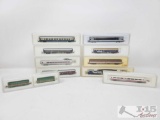 Ten Marklin Mini-Club Z-Scale Train Cars