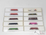 Ten Marklin Mini-Club Z-Scale Train Cars