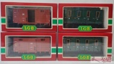 4 LGB Lehmann G Scale Train Passenger Cars and Freight Wagons- 3050 4030