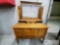 Antique 5 Drawer Wood Dresser w/ Vanity