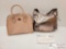 2 Michael Kors Purses- One Leather Ballet and One Silver with Dust Bag