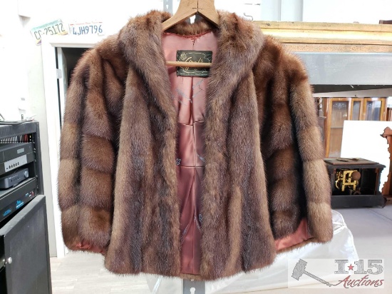 Graf's Fine Furs Throw Over "Coat"