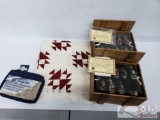 2 Thomas Pacconi 2002 Ornament Sets, Travel Bag & Sheet