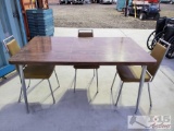 Dining Table w/ Leaf Insert and 3 Chairs