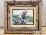 Vintage Framed Original Oil Painting on Board