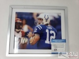 Photograph of Andrew Luck and Autographed by Andrew Luck with COA