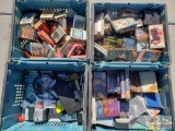 4 Totes Tapes, VHS Tapes, and Equipment