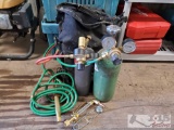 Oxygen & Acetylene Tanks w/ Valves, Guages & Welding Torch