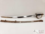 Vintage Replica of German WW1 Officers Sword with Scabbard