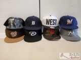 8 Various Fitted(Size 7) and Snapback hats