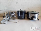 2 Crock-Pots and Rival Food Slicer