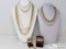 Assorted Costume Necklaces, Pair of Earrings, Cufflinks and Pendants
