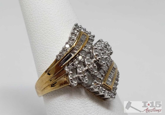 10k Gold Diamond Ring 4.6g
