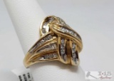 10k Gold Diamond Ring 7g