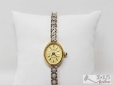 10k Gold Diamond Watch 13.2g