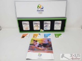 4 Graded Commemorative 2016 Rio Olympic Coins