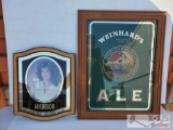 Michelob & Weinhard's Ale Mirror Bar Signs