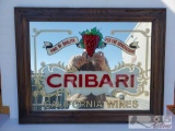 Cribari Framed Mirror Bar Sign