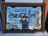 Coca-Cola Framed Mirror Art