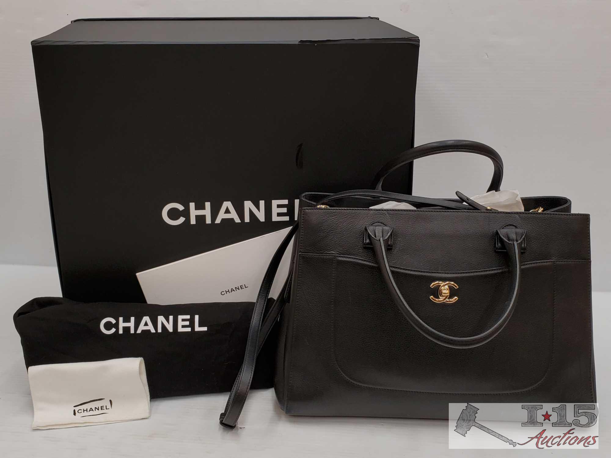 Chanel Black Grained Calfskin Neo Executive Tote at Jill's Consignment