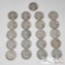 21 1951-1963 Franklin Silver Half Dollars Weighs Approx 262.8g