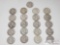 21 1951-1963 Franklin Silver Half Dollars, Weighs Approx 262.2g