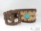 Double D Ranch Belt with Turquoise