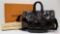 Auth Louis Vuitton Black Monogram Keepall Bandouliere 45 Vernis Custom Eclipse