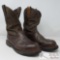 Worn Ariat Steel Toe Boots Size 8