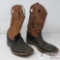 Worn Old West Boots Size Unknown