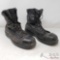 Heavily Worn Vibram Steel Toe Boots Size 13 W