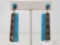 Artist Marked Sterling Silver Turquoise Slab Earrings Purchased at Leddy's in Fort Worth Texas