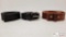 3 Leather Belts
